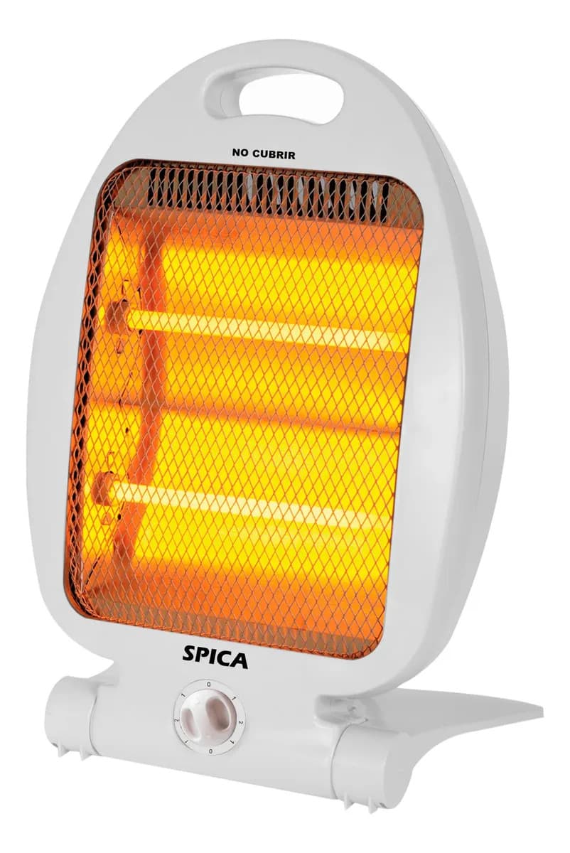 Calefactor Electrico Estufa Halogena Spica Sp-1620 Bajo Consumo Color Blanco